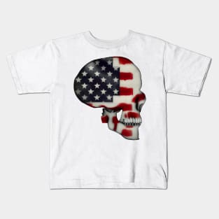 American Flag Skull Kids T-Shirt